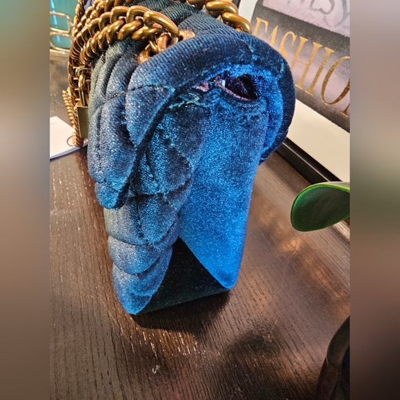 Kurt Geiger London Velvet Mini Brixton Crossbody Bag. - Picture 10 of 10